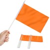 Anley Orange Mini Flag 12 Pack - Hand Held Small