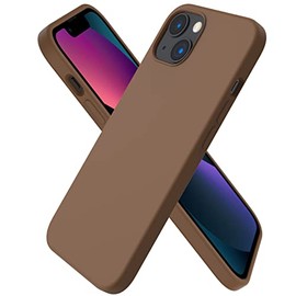 ORNARTO - Funda compatible con iPhone 13, silicona lquida delgada de 3 capas, funda de goma de gel suave que cubre por completo, 6.1 pulgadas, color  