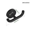 Gudetap Black Hook and Towel Hook Set, Bathroom Towel Hooks,