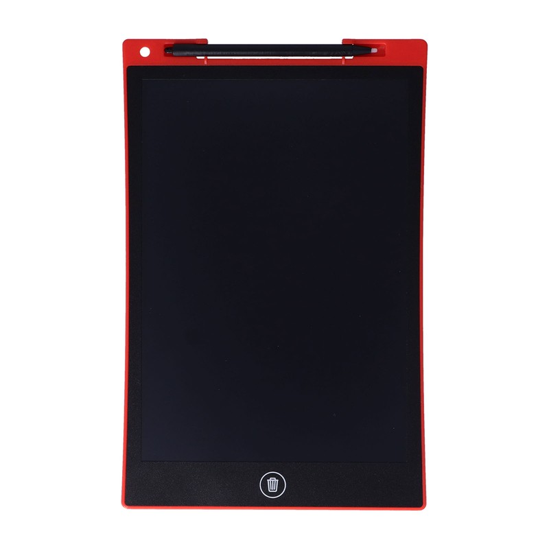 LCD Writing Tablet 10in Full Screen Replaceable Button Battery Red
