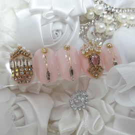 ❄️Palace handmade nail tips❄️ - Long ballerina / ❄️궁전 수제네일팁❄️ - 롱발레리나