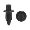 uxcell 50 Pcs Black 6mm Hole Plastic Rivets Fastener Push