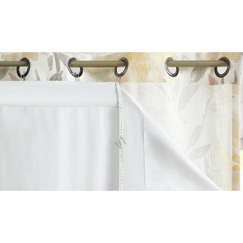 WEST LAKE - Forro de cortina oscurecedora de 100, 2 paneles de bloqueo de luz, aislamiento térmico, con bolsillo para barra, cortinas de ventana para