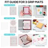 4.75x6 Photopolymer Grip Mat with 2PCS Printed Guides for Stamping,Multi-Use