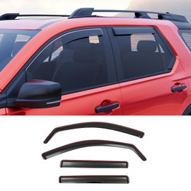Maxzina Visor Rain Guards Compatible with 2025 Honda Passport (Not for 2026) Front and Rear in-Channel Window Visors Wind Deflectors Weather Shield for 2025 Passport 4PCS Accessories