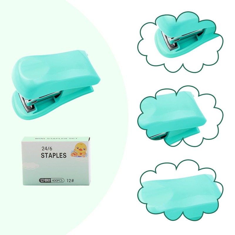 Luckious Mini Effortless Desktop Staplers - Simplify Your Stapling Tasks