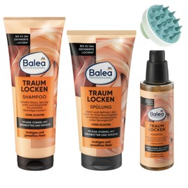 Balea Professional Shampoo Dream Curls 250 ml, 1 x Balea Professional Conditioner Dream Curls 200 ml, 1 x Balea Professional Hair Oil Dream Curls 100 ml Pack of 3