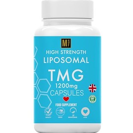 TMG 120 Capsules (1200mg) 99% Pure Trimethylglycine Supplement as Betaine | High Strength 1-A-Day | 4 Months Supply | Liver Heart Health | Liposomal Delivery for Max Absorption, Longevity, Vegan