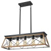 Ship From USA, 32" Industrial 5-Light Pendant Chandelier, Modern Metal