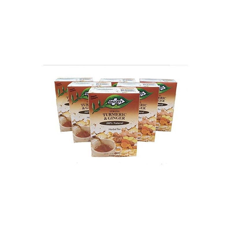 Dalgety Turmeric & Ginger Tea 108 Tea Bags with 100%