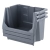 IRIS USA Stackable Storage Bins Open Front, Medium - 3