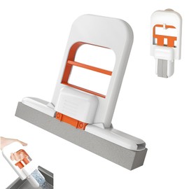 Mini Foldable Desktop Mop, 2025 Self-Squeeze Sponge Cleaning Tool,Portable Cleaning Sponge Mop for Small Spaces, Bathroom, Kitchen, Desktop (2)