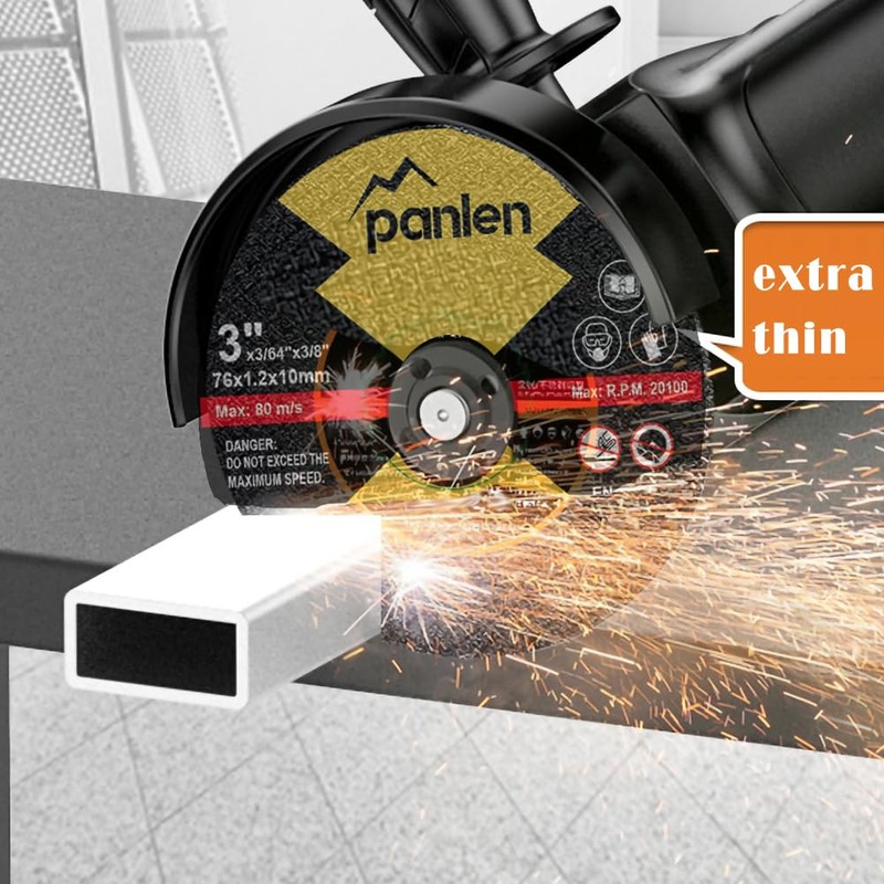 Panlen 50 PCS 3 inch Cutting Disc,3/8" Arbor Cut Off