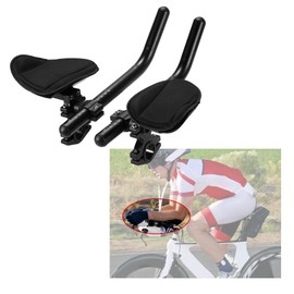 HUIOP Bike Rest Bar, Bike Rest Handlebar Cycling Aero Bar Bicycle Relaxation Handle Bar Triathlon MTB Road Bike Arm Rest Bar Bike Aerobar