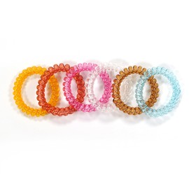 [FEYA] BRMDT 6 Pack Elastic Coil Bracelet, Anxiety Relief Item for Girls Boys with Autism ADHD Anxiety and Special Needs, Colorful Elastic Rope Relief Toy Stress Toys ADHD Autism Fun Language and