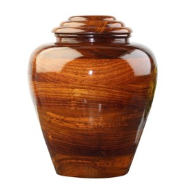 Rosewood Wooden urn for Human Ashes Adult, Wooden Cremation Urn for Male/Female Ashes Large, Custome urn for pet Ashers (Small)