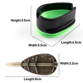 Alwonder Method Feeders Carp Fishing Feeder Mixed Set with Inline and Mould Tackle Accessories for Carp Rigs Set up, Made of Zinc, Environmentally Friendly