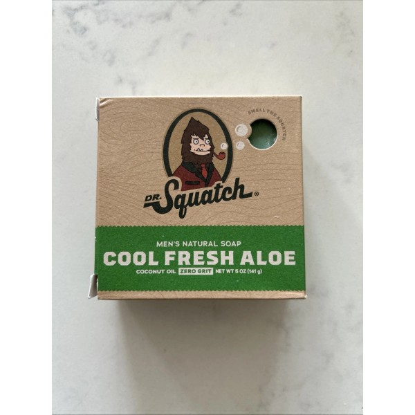Dr. Squatch Cool Fresh Aloe Natural Bar Soap Zero Grit