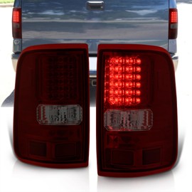 AJP Distributors Rear Bumper LED Tail Lights Brake Stop Signal Lamps Assembly Driver Passenger Left + Right Compatible/Replacement For F-150 F150 Styleside Body 2004 2005 2006 2007 2008 04 05 06 07 08
