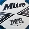 Mitre Adult Impel One 24 Football, White/Black/Tidal Teal, 4