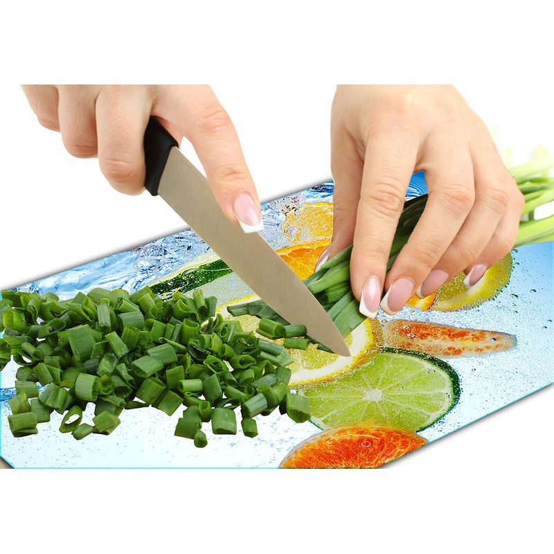 TMK Chopping Board Glass 30 x 22 cm with Water