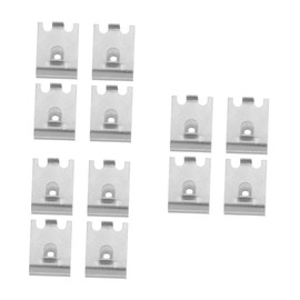 TEHAUX 12 pcs Adjustable Stainless Steel Refrigerator Shelf Clips Durable Hooks for Fridge Storage Support Versatile Buckles for Freezer and Cooler Organization