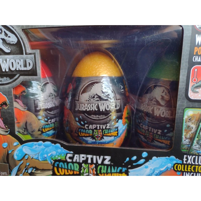 ToyMonster 3 Pack Jurassic World Captivz Color Change Dinos in