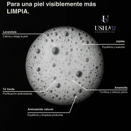 Usha32 Dermolimpiador Facial Con Lavanda Y Té Verde 120 Ml
