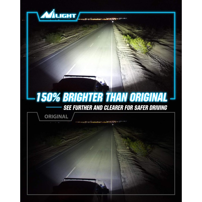 Nilight D4S HID Bulbs, 6000K Diamond White D4S Replacement Super