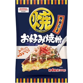 Showa Okonomiyaki Flour, 7.1 oz (200 g) x 3 Packs