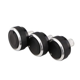 3Pcs AC Knob,Air Conditioning Heat Control Switch for Fords Focus 2 3 MK2 MK3 Mondeo :black