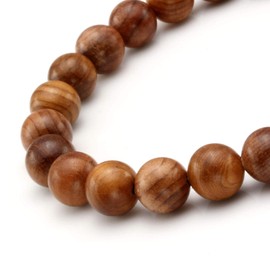 MILAKOO Jewelry Mens Womens Wood Beaded Stretch Bracelet - 8mm