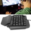 One Handed Gaming Keyboard, RGB Backlit USB Wired Single Hand