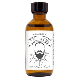 GreenHealth- 2 fl oz Amber Glass- Beard Oil - Ready-to-Use - 100% Pure Essential Oil Blends- Pre-Diluted