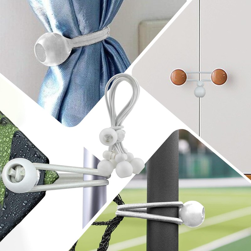 Universal Bungee Tie Downs, MARRTEUM Ball Bungee Cords Multipurpose Elastic