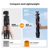 K&F CONCEPT 63" Aluminum Travel Tripod for Camera w Phone