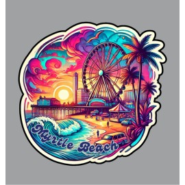 Texas Hart Designs Myrtle Beach South Carolina Fridge Magnet