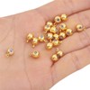 BEADIA 18K Gold Plated Stopper Beads 6mm 20pcs Insert Silicon