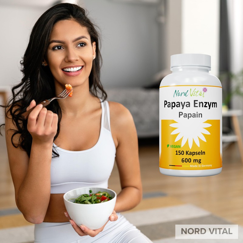 Papaya Enzyme - High Dose! - 150 Capsules - 1800