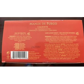 Manos de Fuego Caliente Eau de Toilette Spray 3.4 oz Hair Body Wash 5.0 oz
