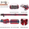 DOGWONG Christmas Dog Collar with Sailor Bow, Red Plaid Dog
