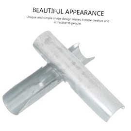 Levemolo 2pcs Roman Rod Connector Metallic Curtains Curtain Pole Connector Window Drapery Rod Kit Window Curtain Rod Joints Curtain Rods Accessories Curtain Pole Metal Joints Drapery Joints