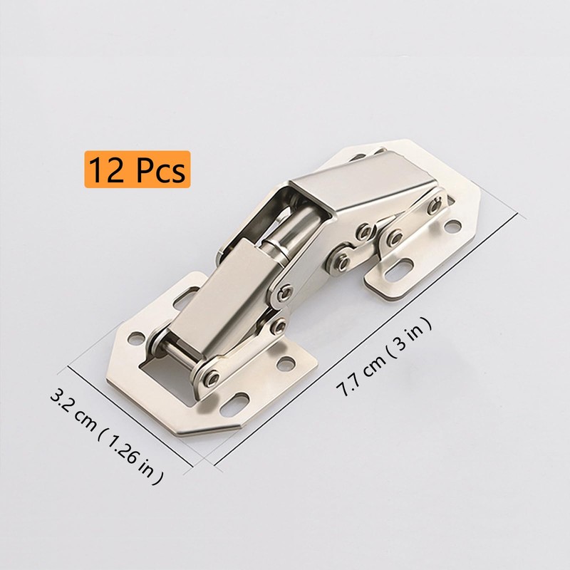 Jiaxitek Hidden Hinges, Surface Mount Cabinet Hinges, Concealed Cabinet Hinges