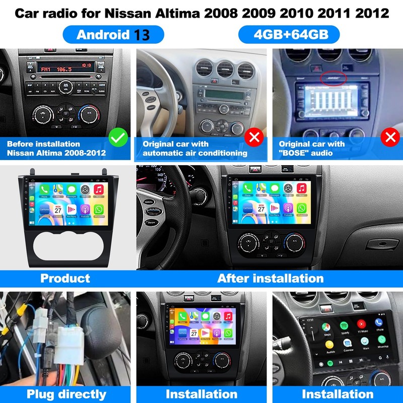 Car Radio for Nissan Altima 2008 2009 2010 2011 2012