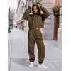 GTLIAE Sweatsuits for Women 2 Piece Set Crop Fleece Lining