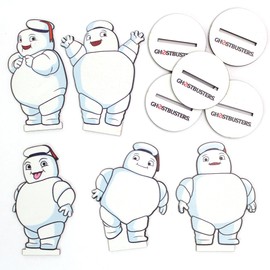 Ghostbusters Mini-Puft Wooden Figures Set of 5 | Handcrafted Collectible Movie Memorabilia for Fans | Party Decor and Table Centerpieces | Kids Birthday Party Supplies