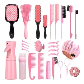 28 Kit Peines Regadera Pinzas De Cabello De Peines Cepillo                                                                                            