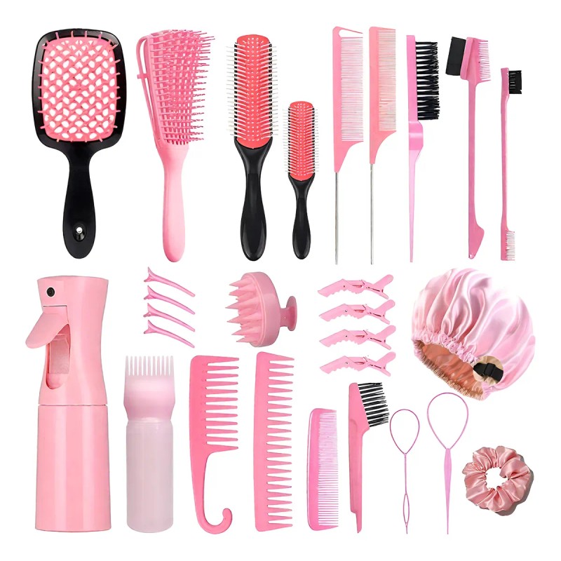 28 Kit Peines Regadera Pinzas De Cabello De Peines Cepillo