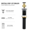 Pop up Sink Drain Stopper for Bathroom Vessel Vanity Sink