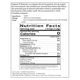 Proudly Canadian | Garlic Powder - Coarse | 6oz 171 gm | PREMIUM Gourmet Spice | Great for Cooking, Baking, Seasoning